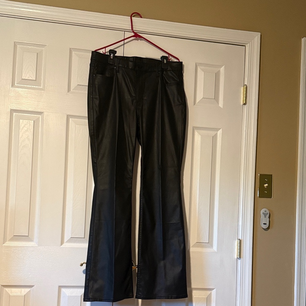 WHBM HighRise Slim Boot Coated Jean Size 14